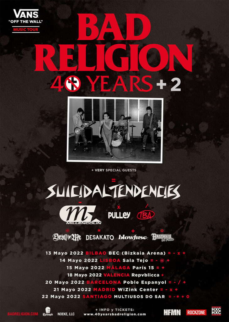 Bad Religion Suicidal Tendencies Tour